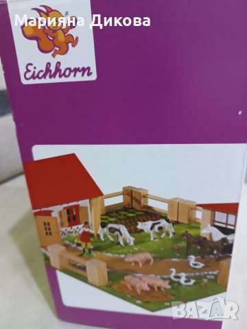 Дървена ферма на марката Eichhorn, снимка 2 - Играчки за стая - 43675891