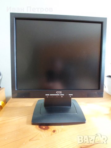 Продавам отлично запазан LCD монитор CTX, 17", снимка 2 - За дома - 40364463