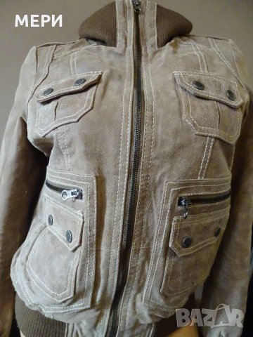 100% Естествено ДАМСКО КОЖЕНО ЯКЕ TOM TAILOR, снимка 16 - Якета - 31619109