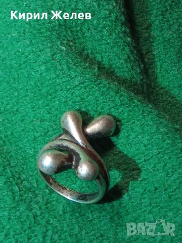 СТАР СРЕБЪРЕН ГОТИК АРТ ПРЪСТЕН - ПАНДЕЛКА ВИСОКА ПРОБА ЛАКИРАНО СРЕБРО 36143, снимка 14 - Антикварни и старинни предмети - 39460978
