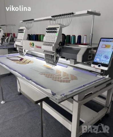 Бродировъчна машина Двуглава 800 Х 500 Нов модел + застъпване, снимка 3 - Други машини и части - 52940163