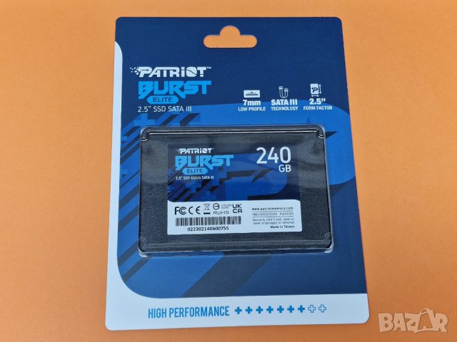 Нов бърз SSD диск ССД хард диск 240GB Patriot