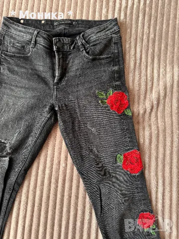 Черни дънки Zara, снимка 2 - Дънки - 49665017