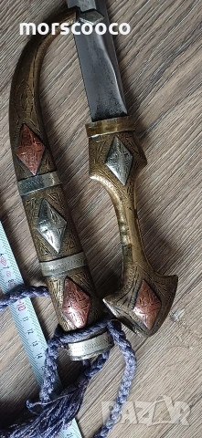 ГОЛЯМА КАМА НОЖ КУМАЯ ХАНДЖАР КИНЖАЛ , снимка 5 - Антикварни и старинни предмети - 53142469