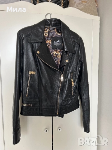 Hermes шикозно яке от естествена кожа, снимка 2 - Якета - 51764479