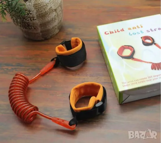Разтегателна гривна против изгубване за деца и родители, снимка 1