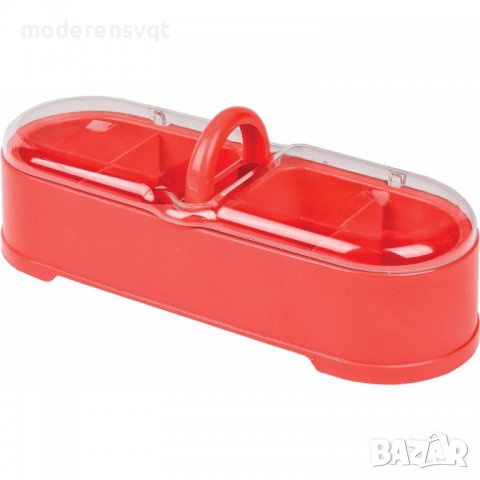 Кутия за съхранение, за подправки и чай, 4 отделения, снимка 3 - Органайзери - 37478152