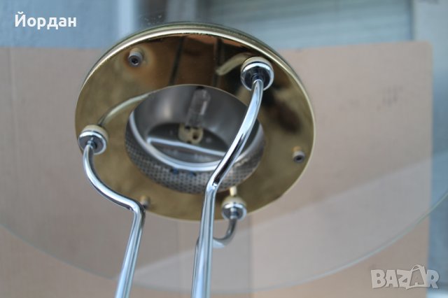 Масивна месингова лампа, снимка 5 - Антикварни и старинни предмети - 43593710