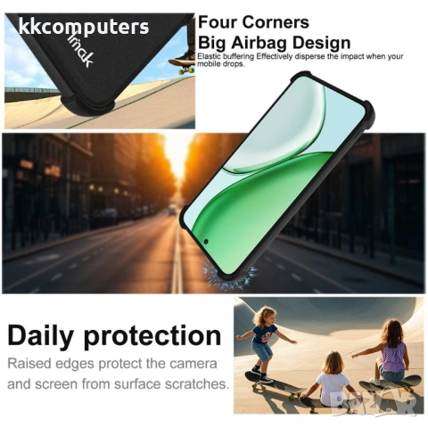 Калъф IMAK за Honor Magic8 Lite 5G, TPU, Shockproof с Airbag Ъгли, Отвор за Ремък, Защита на Камерат, снимка 5 - Калъфи, кейсове - 53174603