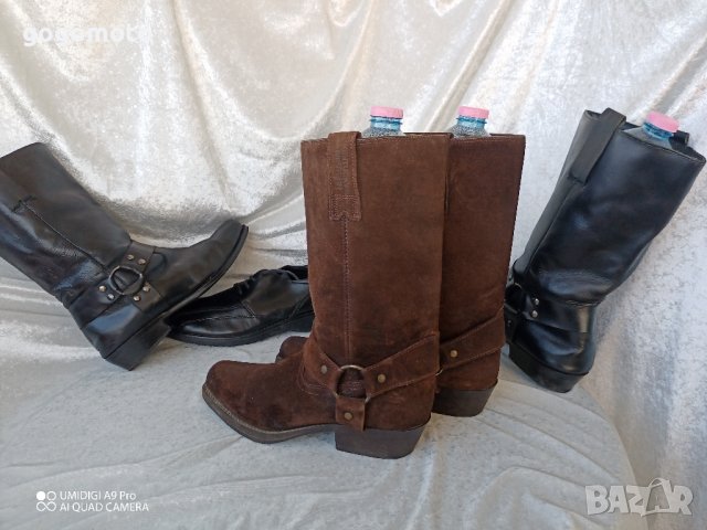 мото тиин боти, УНИСЕКС БОТУШИ черни, 42 - 43, BIKER BOOTS, рокер боти, чопър, хард, снимка 12 - Мъжки ботуши - 43905915