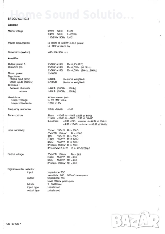 PHILIPS FA 930, снимка 16 - Ресийвъри, усилватели, смесителни пултове - 52050846
