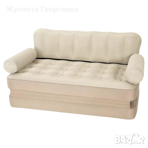 надуваем диван за двама , снимка 3 - Дивани и мека мебел - 53069176