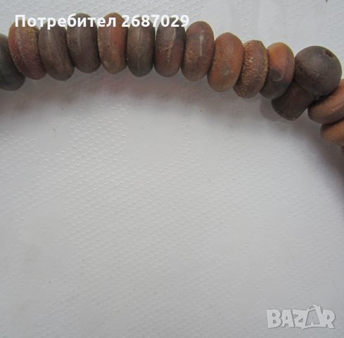 3 стари Броеници: Стара дървена молитвена броеница от Тибет, червена, дърво, снимка 13 - Антикварни и старинни предмети - 32730587