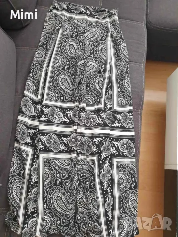 Zara Панталон Широк крачол, снимка 3 - Панталони - 48634151