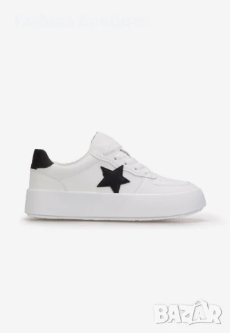 Олекотени дамски маратонки с мека еко кожа, снимка 4 - Маратонки - 51245898