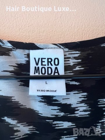 VERO MODA Риза прегърни ме L размер с черно - бял десен 🖤🤍🖤, снимка 2 - Ризи - 44030826