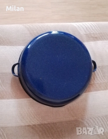 Тава емайлирана 40 cm. с дръжки и чучур за изливане, снимка 7 - Съдове за готвене - 52525976