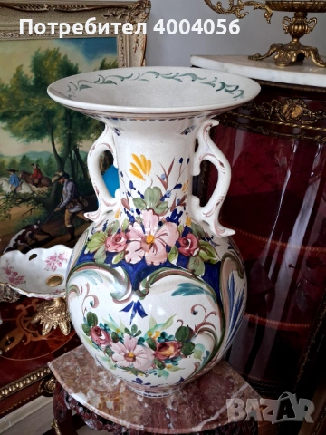 Голяма ваза, снимка 4 - Антикварни и старинни предмети - 53574179