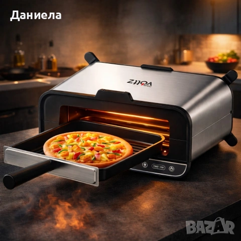 Мултифункционален уред за готвене 4 в 81, Oliver Voltz, 1700W, Тостер, Грил/Парти грил, Фурна, BBQ, снимка 5 - Тостери - 53416499