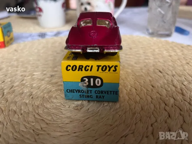 CORGI TOYS CORVETTE STING RAY GT.BRITAIN, снимка 5 - Колекции - 49839958