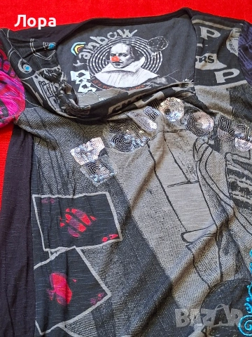 Дамска блуза Desigual , снимка 5 - Блузи с дълъг ръкав и пуловери - 53592376