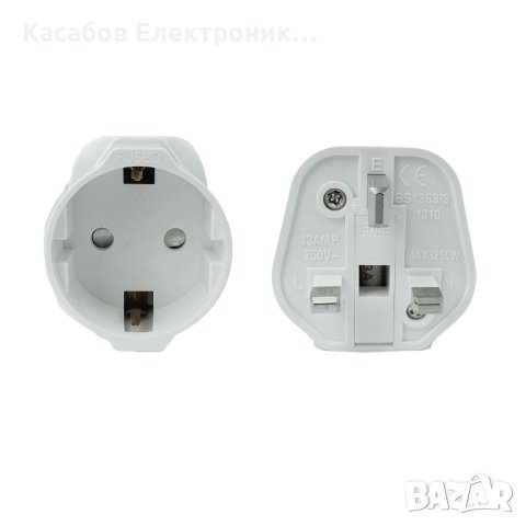 Висококачествен адаптер за щепсел от Европа към Англия EU-UK с предпазител
