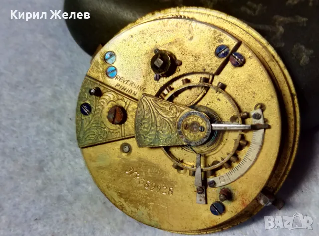 IMPROVED PATENT ENGLISH LEVER. МЕХАНИЗЪМ от СТАР ВИКТОРИАНСКИ ДЖОБЕН ЧАСОВНИК РИМСКИ ЦИФЕРБЛАТ 12602, снимка 2 - Антикварни и старинни предмети - 48579106