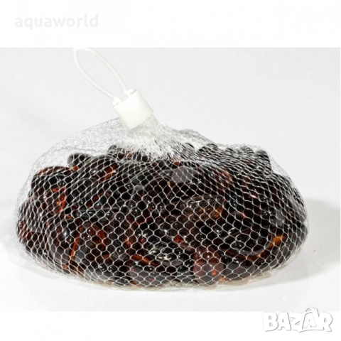 "ПРОМОЦИЯ" Стъклени камъчета кафяви, снимка 3 - Оборудване за аквариуми - 52413449