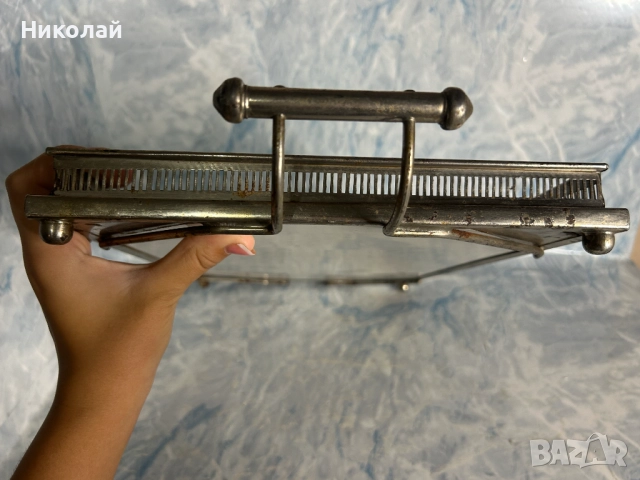 Стар порцеланов Чешки Поднос, снимка 9 - Антикварни и старинни предмети - 52310773