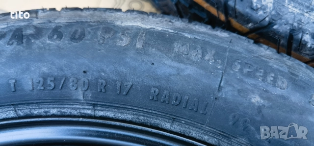 5 120 17 Цола Резервна гума Патерица БМВ /BMW, снимка 3 - Гуми и джанти - 52519781