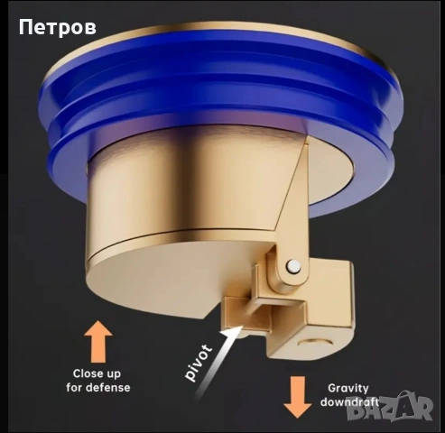 Месингова клапа за канала в банята - Антизапушващ филтър срещу миризми и насекоми, снимка 5 - ВИК - 53398948