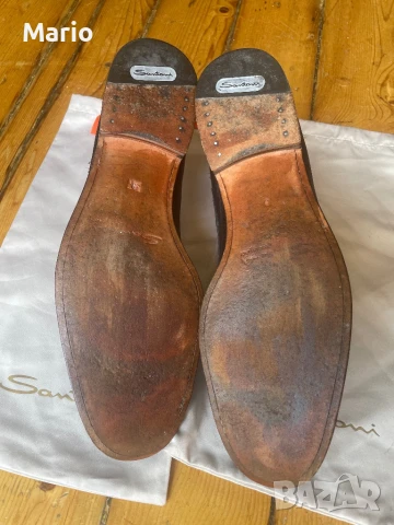 Santoni мъжки обувки 44, снимка 6 - Мокасини - 51083186