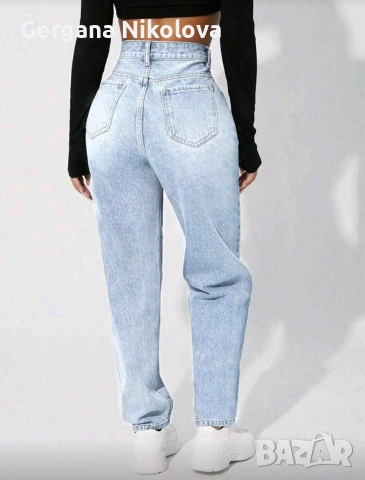 Дамско широко дънки, снимка 2 - Дънки - 53011470