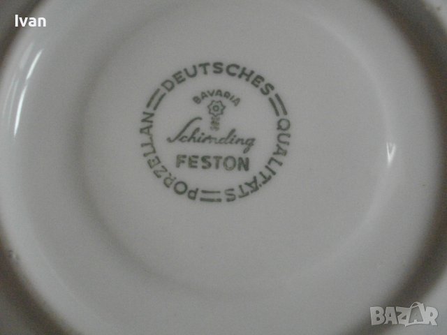 7 бр. Порцеланови Чинии ф150мм-BAVARIA-Стил Барок-Немски-За Чай/Кафе/Десерт, снимка 15 - Чинии - 39848331