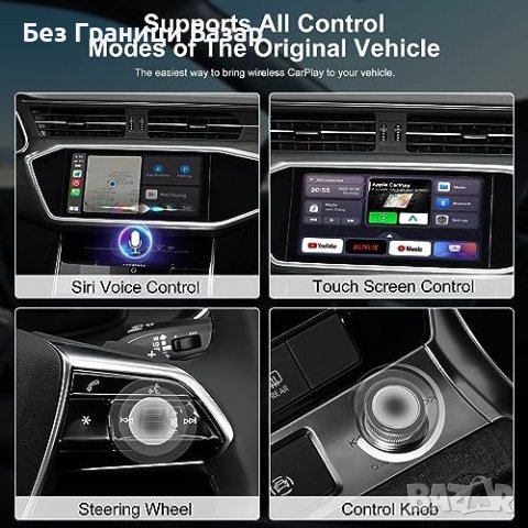 Нов CarPlay Адаптер с Android 11.0 и HDMI Изход Кола автомобил, снимка 3 - Аксесоари и консумативи - 43502438