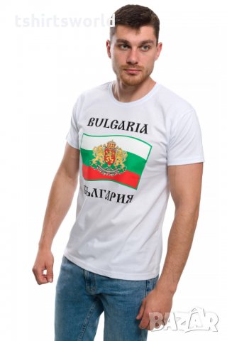 Нова национална мъжка тениска с трансферен печат България - знаме и герб, снимка 9 - Тениски - 28079899