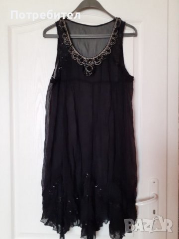 Дамска черна рокля