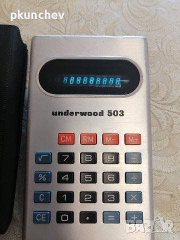 Ретро калкулатор UNDERWOOD 503, снимка 4 - Друга електроника - 44058838
