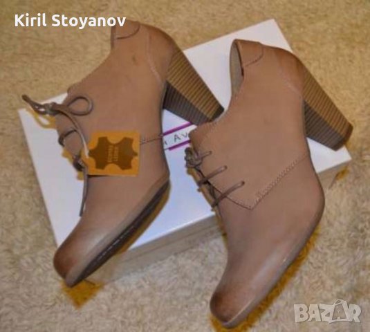 Чисто нови дамски обувки от естествена кожа, внос от Германия, снимка 2 - Дамски обувки на ток - 26482890