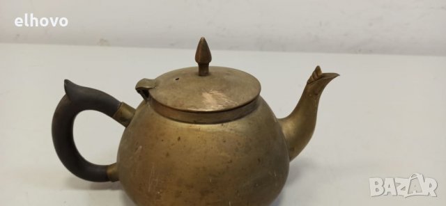 Месингов чайник, снимка 6 - Антикварни и старинни предмети - 32717567