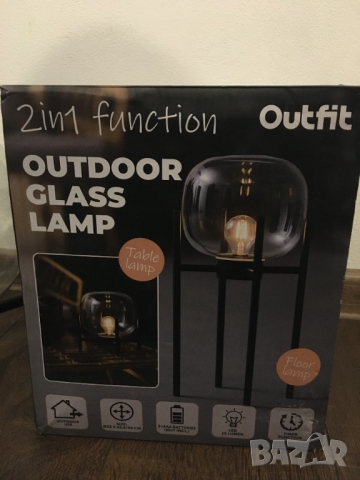 декоративни настолни лампи осветление украса батерии наземни стъклени, снимка 5 - Лед осветление - 44846811