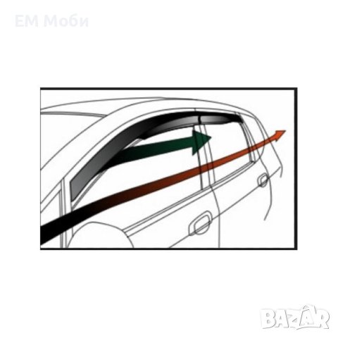 Ветробрани за Renault Megane II 2002-2008 комплект 4 броя предни и задни, снимка 4 - Аксесоари и консумативи - 43834079