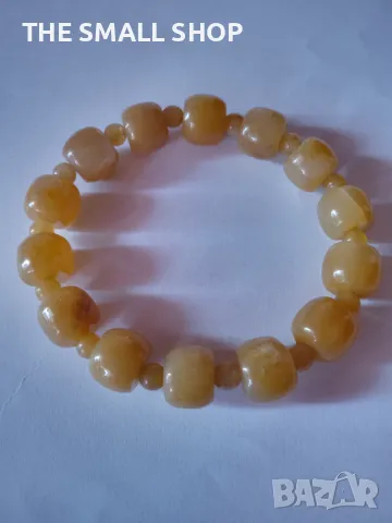 Гривна от златист нефрит със сертификат