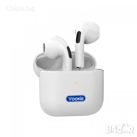 Bluetooth слушалки Yookie YK S18, Бял, снимка 1 - Безжични слушалки - 35155685