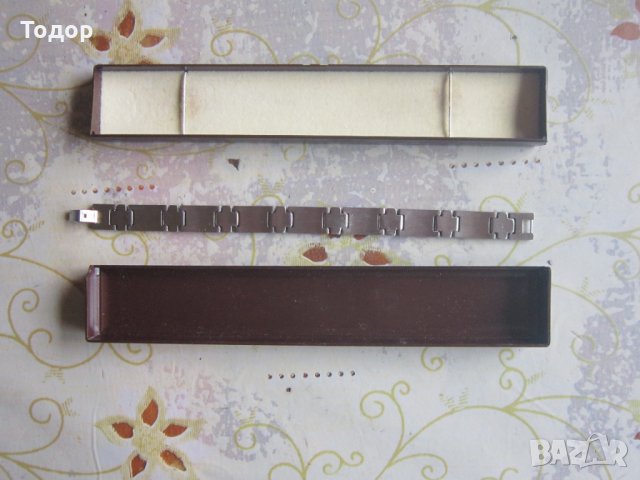 Страхотна гривна верига благородна стомана в кутия , снимка 3 - Гривни - 33122842