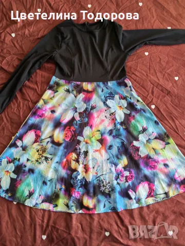 дамска рокля Л-ХЛ размер, снимка 2 - Рокли - 49071137