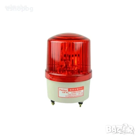 Сигнална лампа LTE-1121 12VDC червена, ротационна