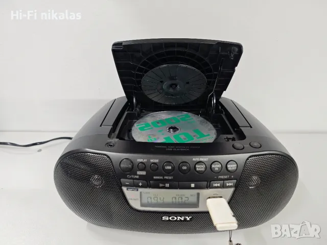 FM радио MP3 CD плейър USB четец SONY ZS-PS30CP, снимка 3 - Радиокасетофони, транзистори - 48616315