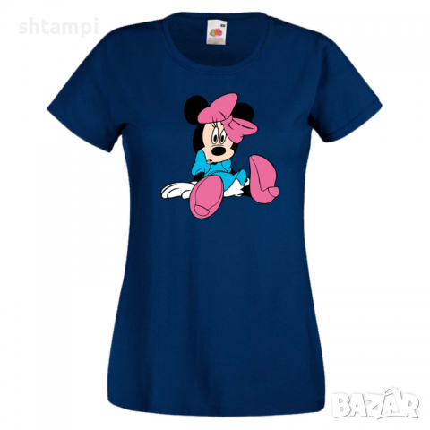 Дамска тениска Minnie Mouse 4 Подарък,Изненада,Рожден ден,, снимка 6 - Тениски - 36530758