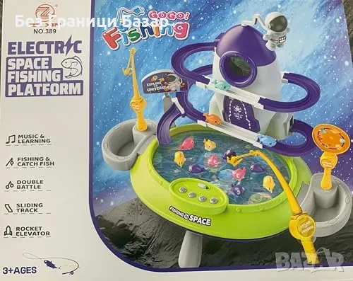 Нова Детска електрическа игра за риболов с музика и асансьор, деца 3+, снимка 8 - Образователни игри - 47383027